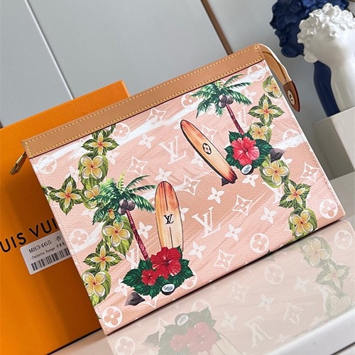 LV 포쉐트 보야주 이클립스 클러치백 MM 핑크