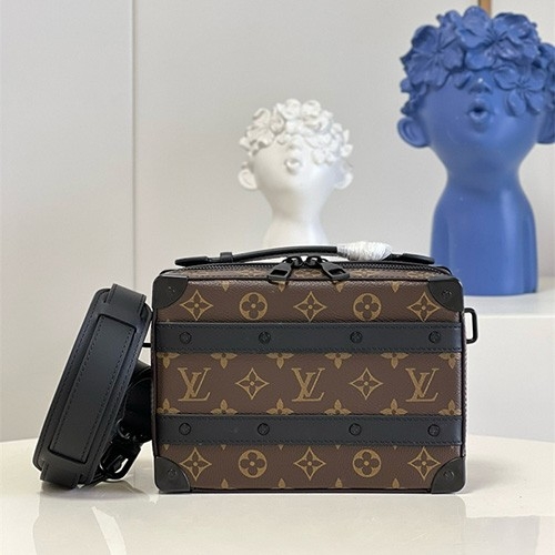 LV 핸들 소프트 트렁크 모노그램 숄더 크로스백